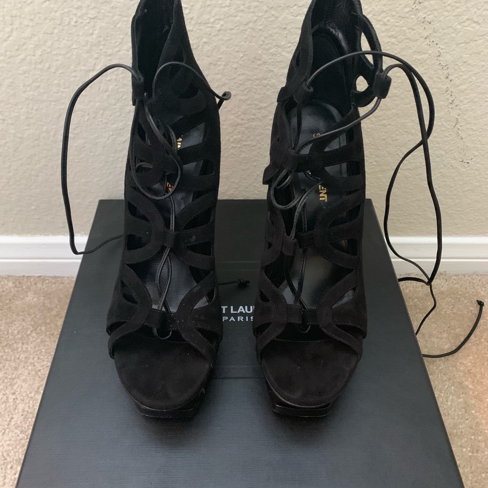 Black Saint Laurent Tribute Sixteen 38.5 - Picture 2 of 6